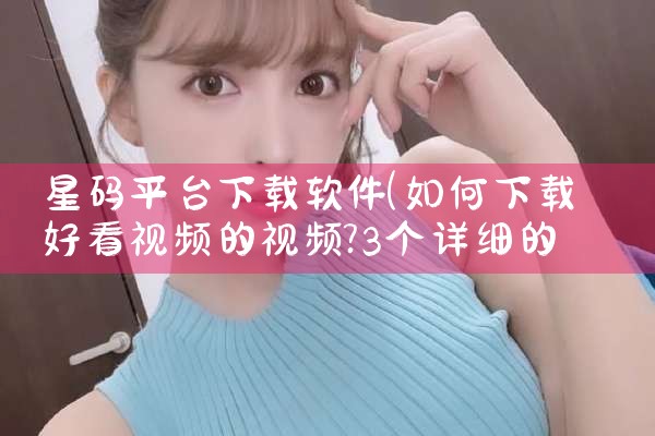 星码平台下载软件|MR好色
